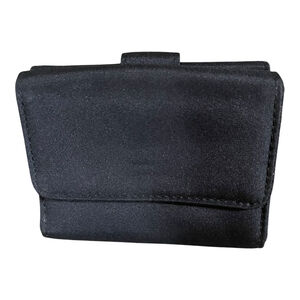 Folding Wallet Black Snap Closure Pockets Card‎ Slots ID Holder Casual Everyday